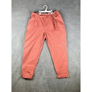 Hollister Ultra high rise Tie waist pants Coral sz 15